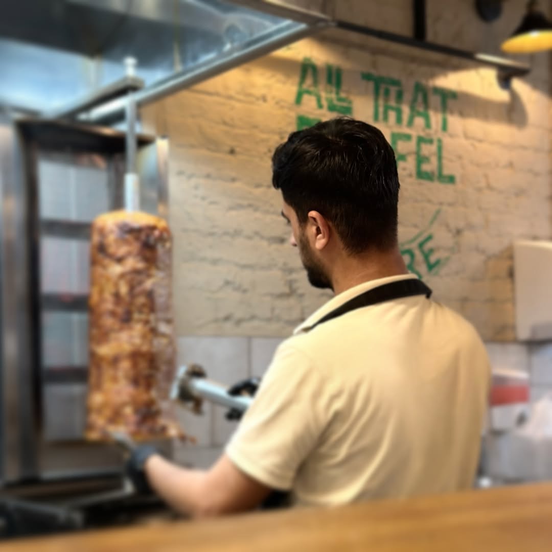Golden crispy falafel
